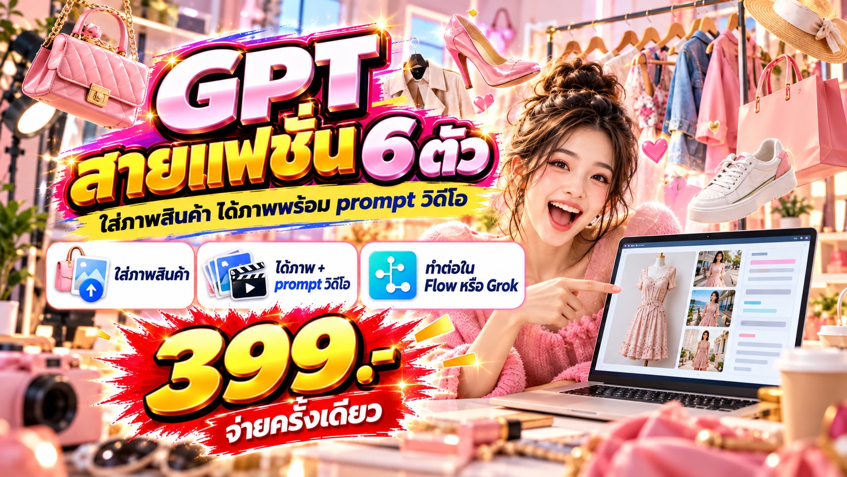 GPT สายแฟชั่น 6 ตัว